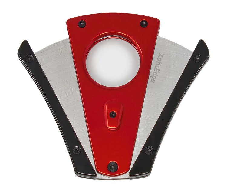 Prestige Import Group High Quality Anodized Aluminum Wing Bladed Guillotine Cutter (Red & Black) (64 Ring)