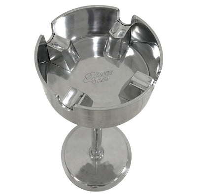 Prestige Import Group Smokin Ash Baltimore Standing Ashtray - Polished Cast Aluminum