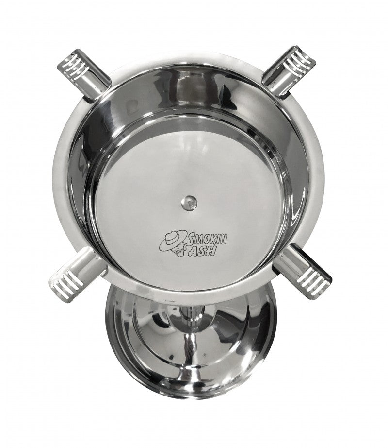 Prestige Import Group Smokin Ash Hartford Standing Ashtray - Polished Stainless Steel