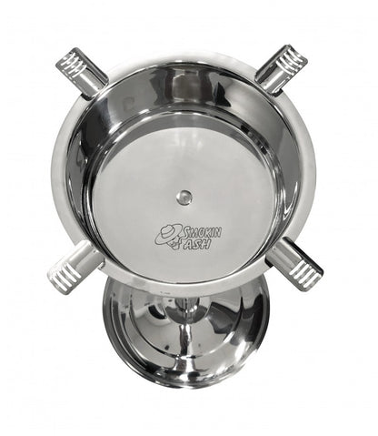 Prestige Import Group Smokin Ash Hartford Standing Ashtray - Polished Stainless Steel