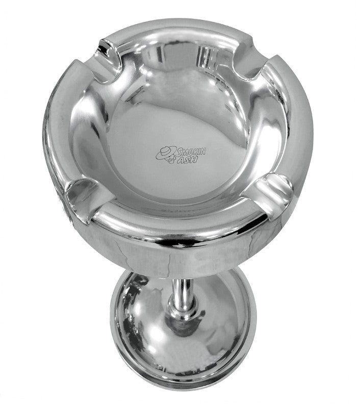 Prestige Import Group Smokin Ash Lexington Standing Ashtray - Polished Cast Aluminum