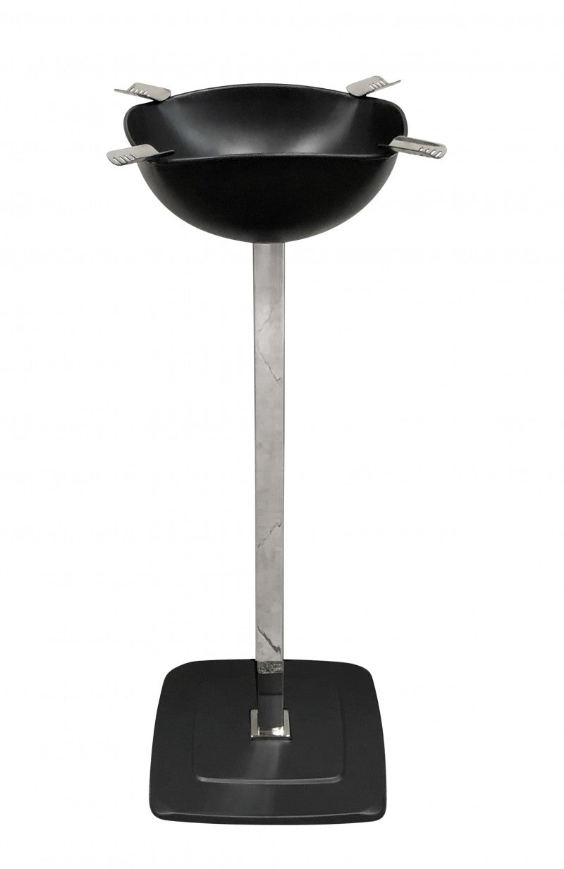 Prestige Import Group Smokin Ash Quadrangle Square Ashtray - Powder Coat (Black Matte - Standing)