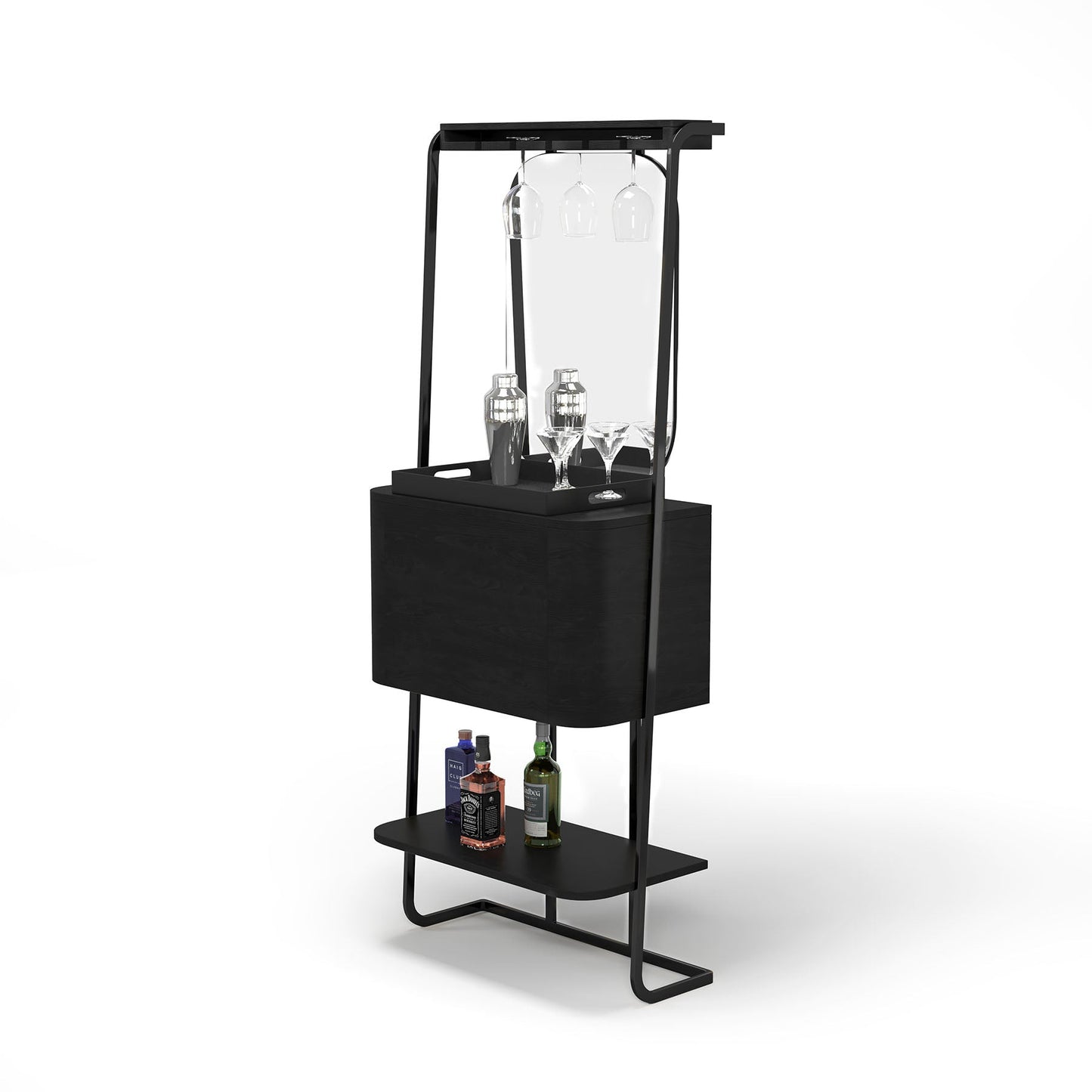 Ram Game PROBARMIN - Prohibition Mini Cocktail Bar Black