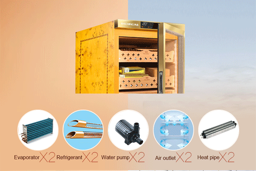 Raching MON800A Precision Electric Cigar Humidor Cabinet | 500–600 Cigars | ±1% Climate Control