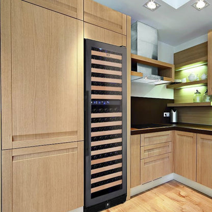 Kingsbottle 164 Bottle Large Wine Refrigerator With Glass Door