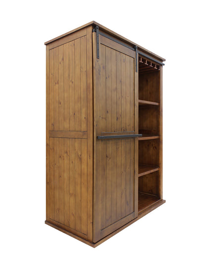 Vinotemp Rustic Wine Cabinet with Sliding Doors