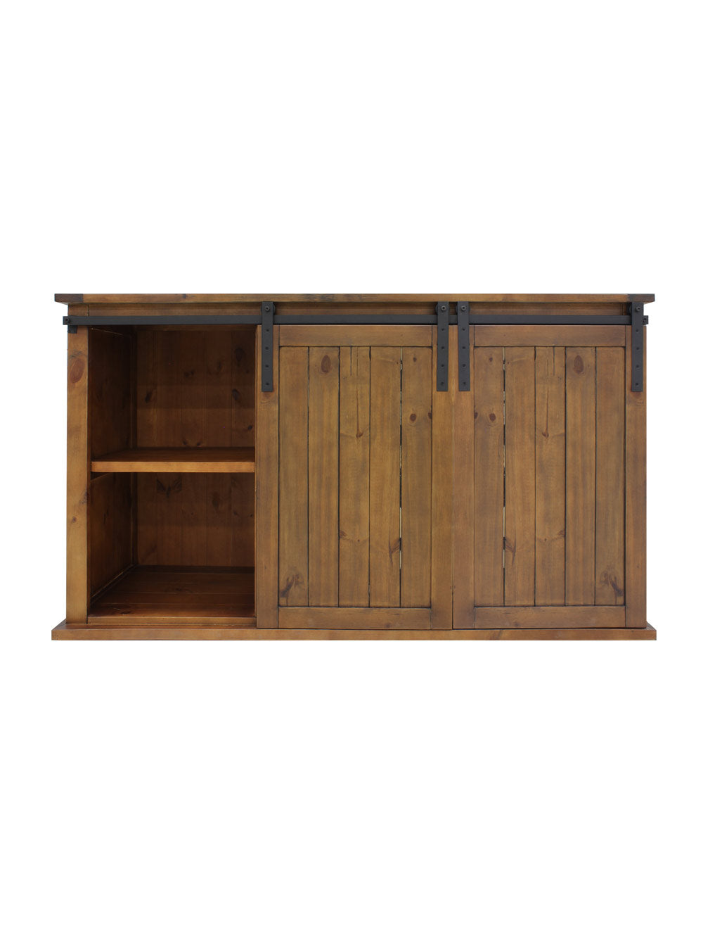 Vinotemp Rustic Wine Credenza with Sliding Doors