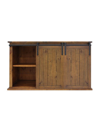 Vinotemp Rustic Wine Credenza with Sliding Doors