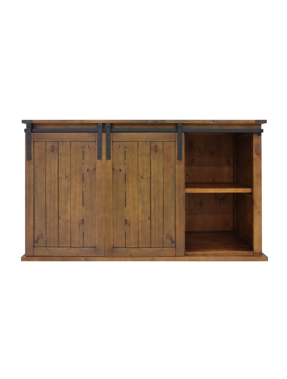 Vinotemp Rustic Wine Credenza with Sliding Doors