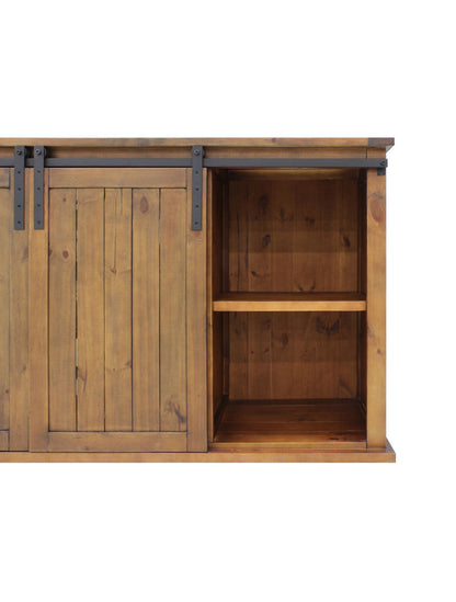 Vinotemp Rustic Wine Credenza with Sliding Doors