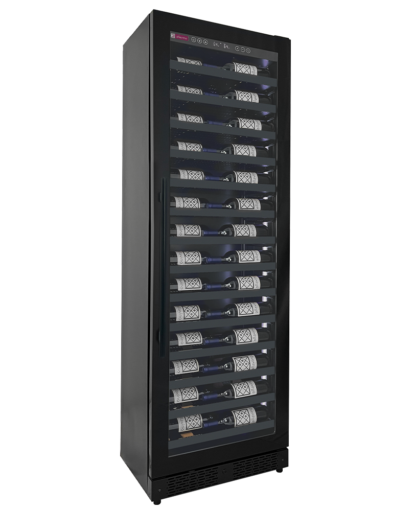 Allavino Reserva Series 67 Bottle 71" Tall Single Zone Right Hinge Black Shallow Wine Refrigerator Console