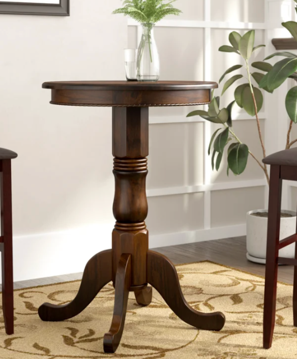 Ram Game BPUB - English Style Circle Pub Table - Cappuccino