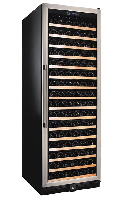 Smith & Hanks 166 Bottle Single Zone Stainless Steel Wine Refrigerator