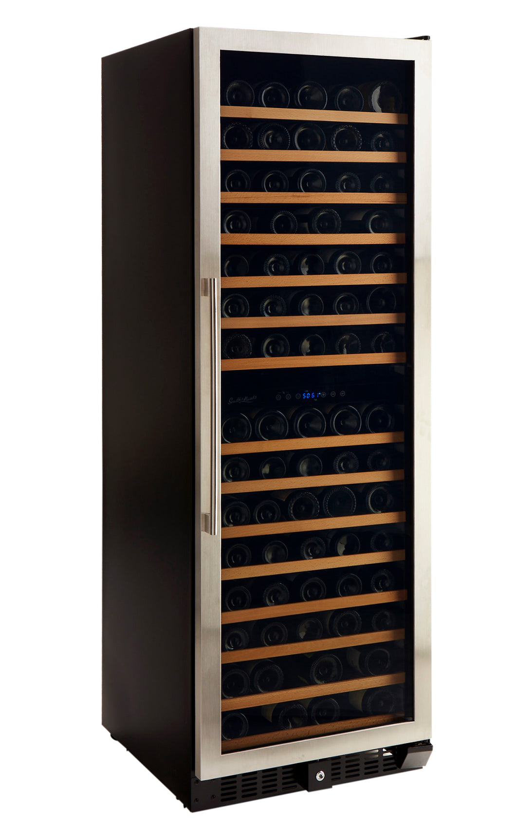 Smith & Hanks 166 Bottle Premium Dual Zone Stainless Steel Wine Refrigerator