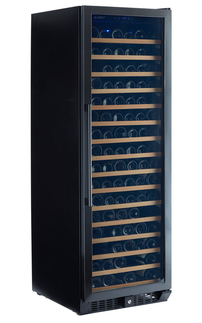 Smith & Hanks 166 Bottle Black Stainless Single Zone Wine Fridge