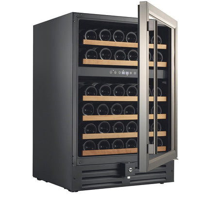 Smith & Hanks 46 Bottle Dual Zone Under Counter Wine Cooler