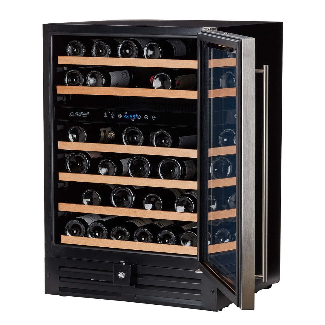 Smith & Hanks 46 Bottle Premium Dual Zone Under Counter Wine Cooler