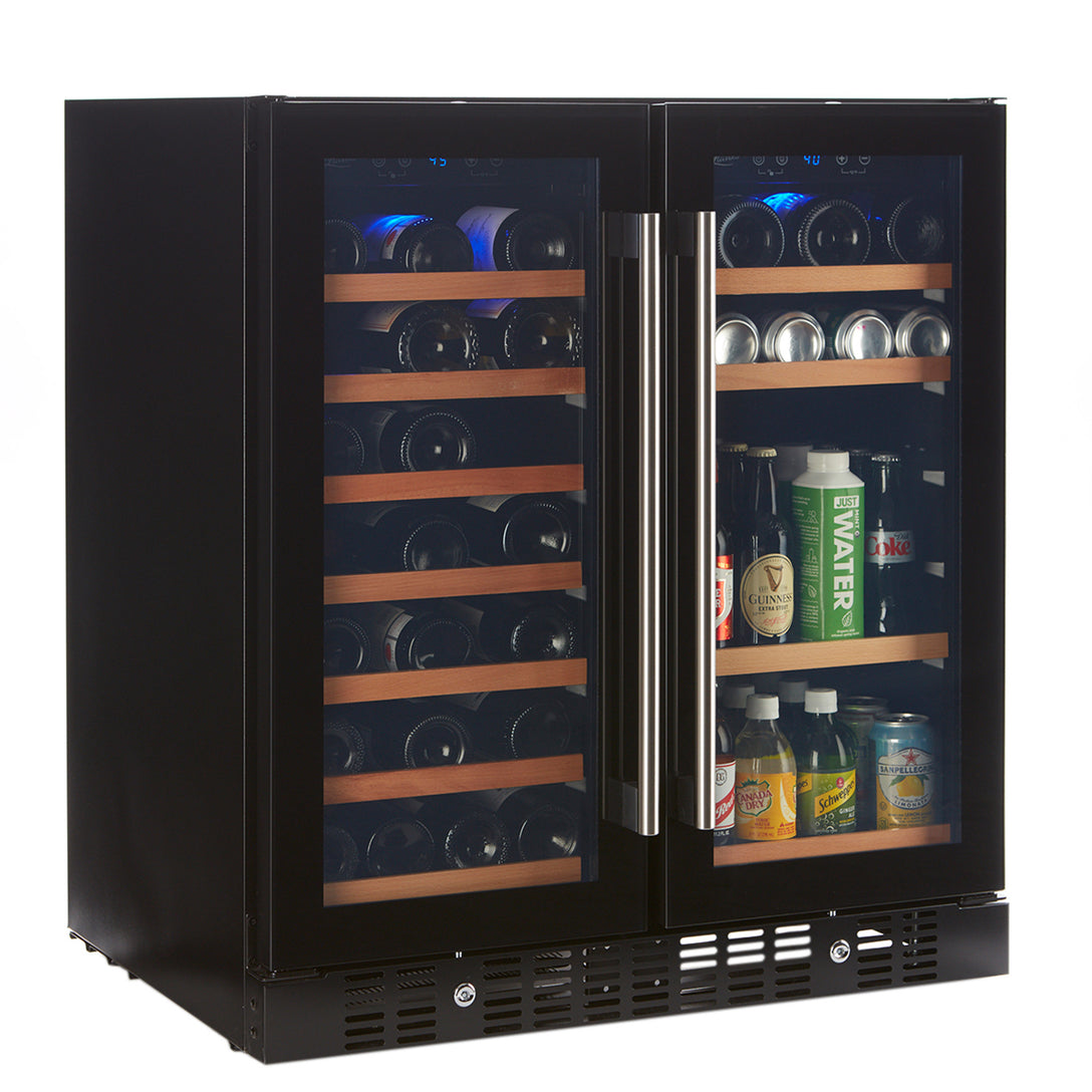 Smith & Hanks Wine & Beverage Smoked Black Glass Door Cooler