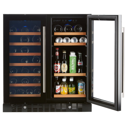 Smith & Hanks Wine & Beverage Smoked Black Glass Door Cooler