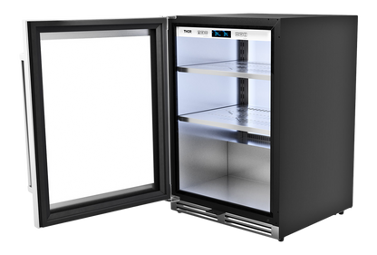 Thor Kitchen 24-Inch 140 Can Professional Undercounter Beverage Cooler Left Hinge