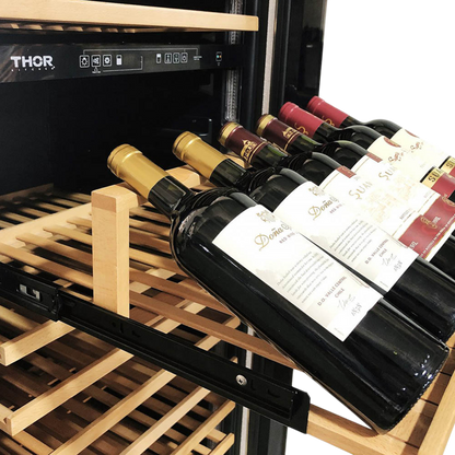 Thor Kitchen 24 Inch Dual Zone Wine Cooler, 162 Wine Bottle Capacity