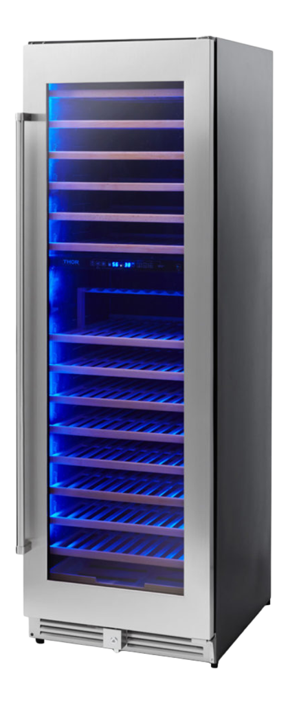 Thor Kitchen 24 Inch Dual Zone Wine Cooler, 162 Wine Bottle Capacity