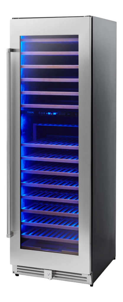 Thor Kitchen 24 Inch Dual Zone Wine Cooler, 162 Wine Bottle Capacity