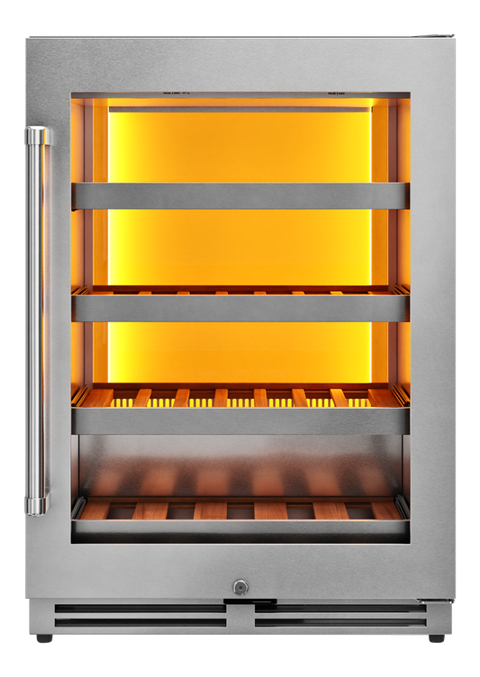 Thor Kitchen 24-Inch Single Zone Wine Cooler, 45 Wine Bottle Capacity