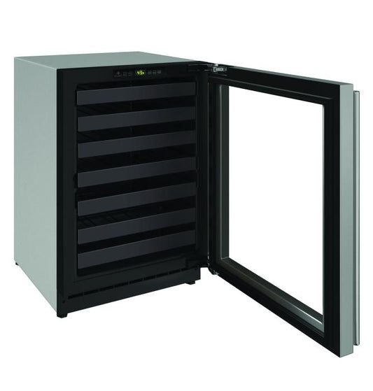 U-Line Wine Captain 24" 1 Zone Reversible Hinge Stainless 115v