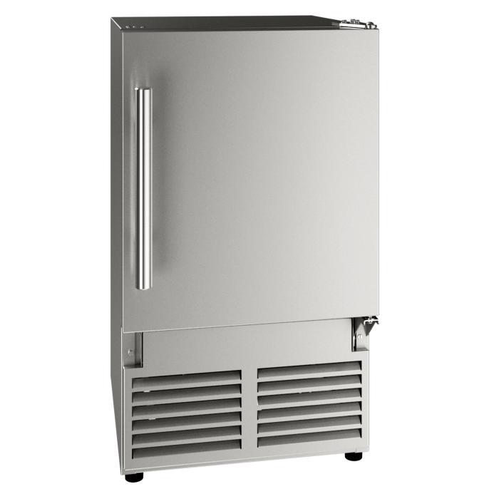 U-Line Ice Maker 14" Reversible Hinge White Solid 115v