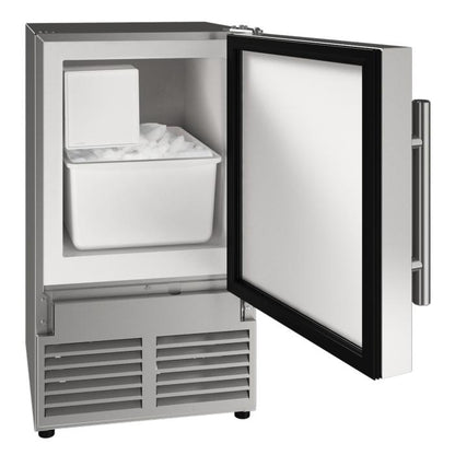 U-Line Ice Maker 14" Reversible Hinge White Solid 115v
