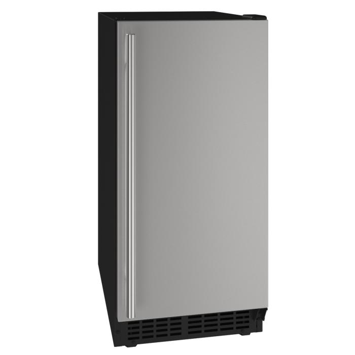 U-Line Ice Maker 15" Reversible Hinge Stainless Solid 115v