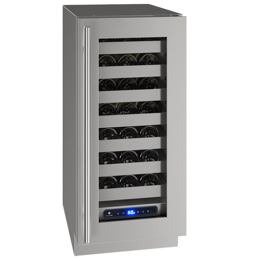 U-Line Wine Captain 15" Lock Left Hinge Stainless 115v