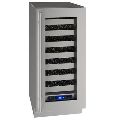 U-Line Wine Captain 15" Lock Right Hinge Stainless 115v