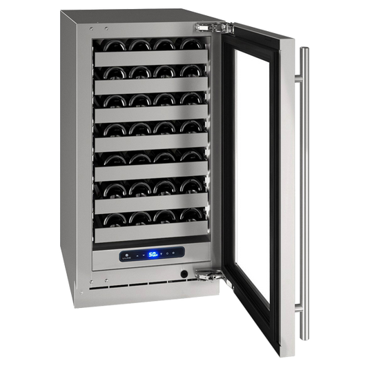U-Line Wine Captain 18" Lock Left Hinge Stainless 115v