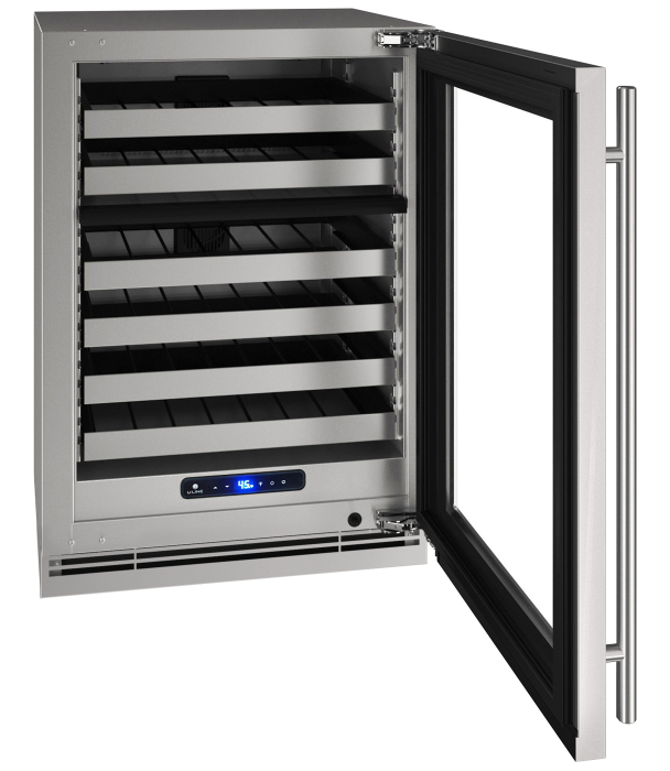 U-Line Wine Captain 24" Dual Zone Lock Right Hinge Stainless Frame 115v