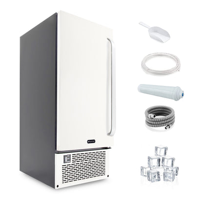 Whynter IBX-388BG SonicSnö Countertop Nugget Ice Maker 40lbs/24hrs with Removable Ice Drawer, Chewable Pebble/Sonic Type Ice in Black and Gold Stainless Steel Finish