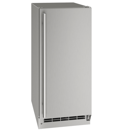 U-Line Outdoor Clear Ice Machine 15" Reversible Hinge Stainless 115v