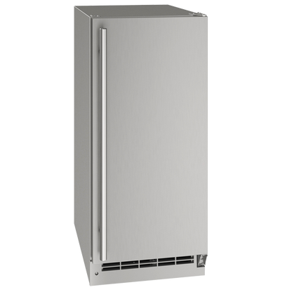 U-Line Outdoor Ice Maker 15" Reversible Hinge Stainless 115v
