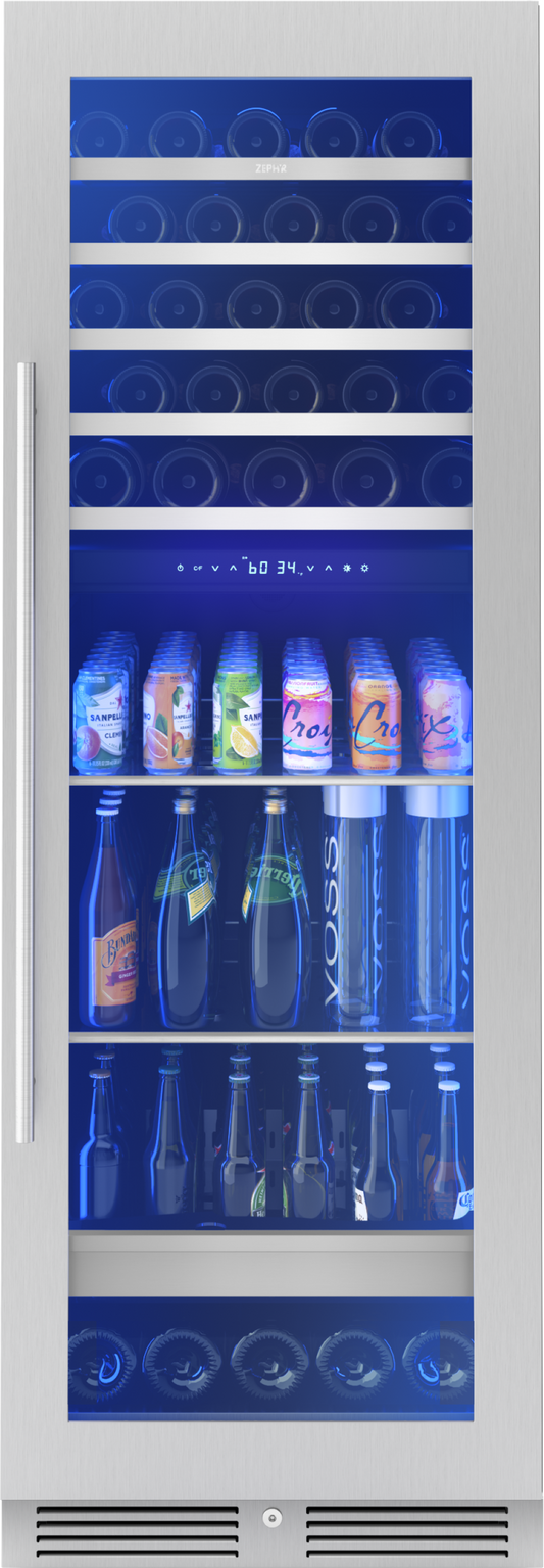 Zephyr Presrv™ Full Size Dual Zone Wine & Beverage Cooler
