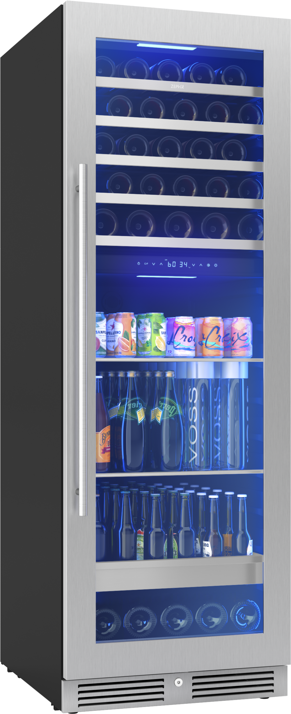 Zephyr Presrv™ Full Size Dual Zone Wine & Beverage Cooler