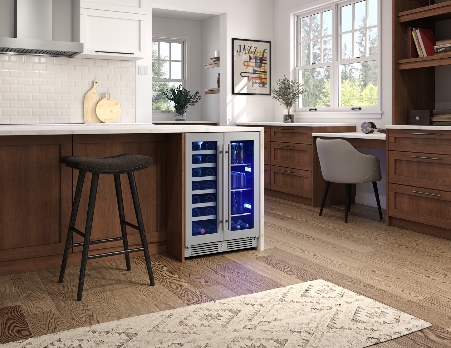 Zephyr Presrv™ French Door Dual Zone Wine & Beverage Cooler