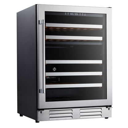 Vitara 24 Inch Width Dual Zone 52 Bottle Built in Wine Cooler VBWC5201D