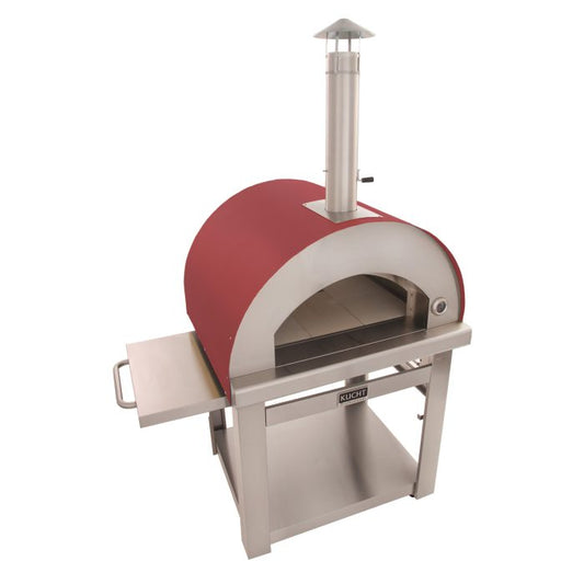 Kucht Venice Stainless Steel Wood Fired Pizza Oven - Red