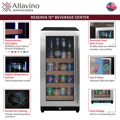 Allavino 15" Wide Reserva Series Beverage Center