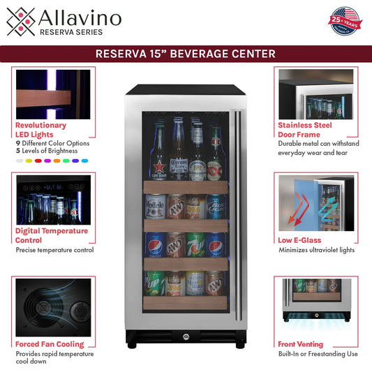 Allavino 15" Wide Reserva Series Beverage Center