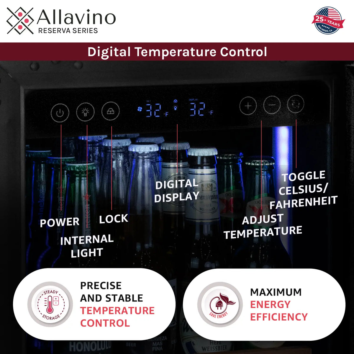 Allavino 15" Wide Reserva Series Beverage Center