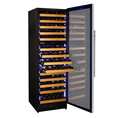 Allavino Reserva Series 154 Bottle 71" Tall Dual Zone Right Hinge Stainless Steel Wine Refrigerator