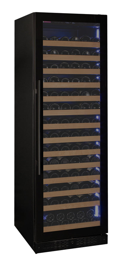 Allavino VSW16371S-1SL  Reserva Series 163 Bottle 71" Tall Single Zone Right Hinge Black Glass Door Wine Refrigerator