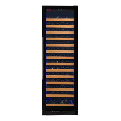 Allavino VSW16371S-1SL  Reserva Series 163 Bottle 71" Tall Single Zone Right Hinge Black Glass Door Wine Refrigerator